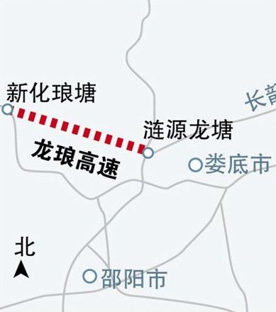 龙琅高速线路图及线路走向