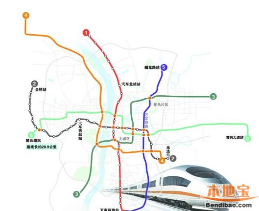 长沙地铁5号线最新消息（站点 线路图 开